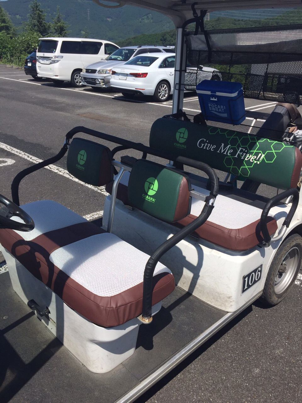 CABANAのゴルフカートシートカバーを神奈川県で装着